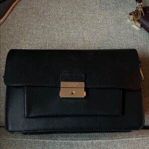 Kate Spade Black Clutch with Gold Accent